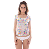 A-Style White Nylon Women T-Shirt -   -  A-Style.